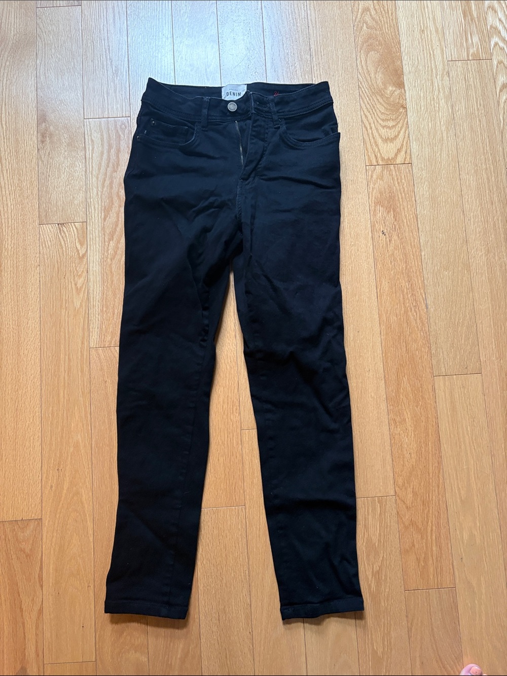 Sezane Black Skinny High-Rise Jeans